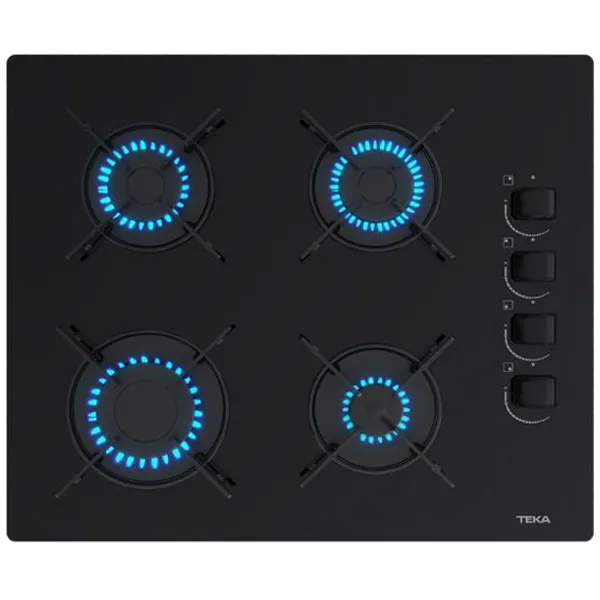 [PLACA-TEKA-GBE64002XBA] Placa de Encastrar TEKA GBE 64002 XBA BK – Gás, Vidro Preto
